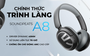 SoundPEATS ra mắt phiên bản tai nghe chụp tai A8 với 70 giờ nghe nhạc