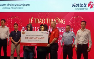 Hai người đến từ TP HCM cùng nhận giải Jackpot 1 trị giá 314 tỉ đồng của Vietlott