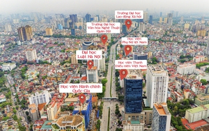 Đoạn đường chỉ một km nhưng có đến 6 trường đại học, một trường đang được đầu tư 1.700 tỷ đồng xây cơ sở mới