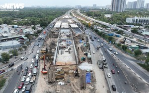 Cận cảnh nút giao lớn nhất TP.HCM trị giá gần 3.408 tỷ đồng sau 1 năm khởi công