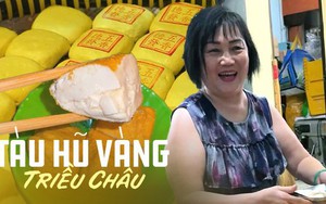 Tàu hũ vàng chấm nước muối hẹ: Món ăn truyền thống của người Hoa chỉ bán mỗi năm một lần, giá 30.000 VNĐ/miếng mà ai cũng tranh nhau mua