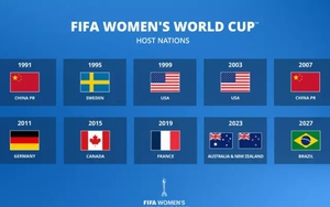 Brazil là chủ nhà của VCK World Cup nữ 2027