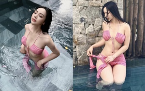 Quỳnh Kool diện bikini 2 mảnh, khoe đường cong gợi cảm, "mướt mắt"