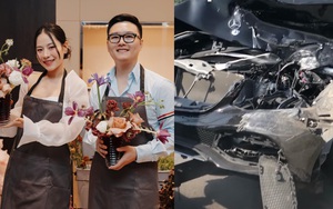 Xe tải mất lái tông nát đầu Mercedes rước dâu, hành động của cô dâu khi tỉnh dậy khiến họ hàng ngỡ ngàng