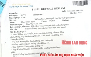 BV Đa khoa Quảng Nam: Siêu âm u nang buồng trứng phải, phẫu thuật buồng trứng trái?