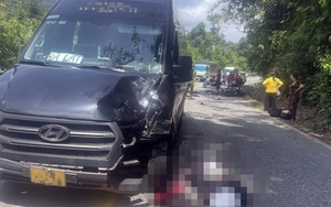 Xe khách tông chết người đi xe máy trên đèo Bảo Lộc
