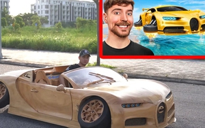 Ông bố Việt làm mô hình gỗ mô phỏng 'Bugatti bay' lấy ý tưởng từ YouTuber số 1 thế giới: Có chi tiết giống phim viễn tưởng