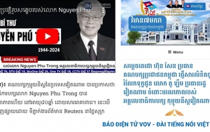 Báo chí Campuchia: Tổng Bí thư Nguyễn Phú Trọng cống hiến đến giây phút cuối cùng