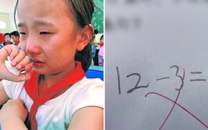 Con làm phép tính "12 - 3 = 9" bị cô giáo gạch đỏ, bố tưởng cô chấm sai, bức xúc đến tận lớp để chất vấn và cái kết "xấu hổ"