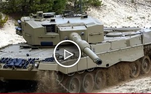 Xe tăng Leopard 2A4 của Đức trúng đòn ở Donbass