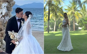 Thủ môn Đặng Văn Lâm cưới bạn gái Yến Xuân sau 6 năm hẹn hò, tình tứ "khóa môi" trong hôn lễ lãng mạn