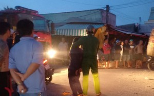 Công an điều tra vụ đốt xe tải ở chợ đầu mối nông sản