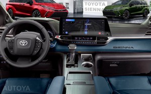 Toyota Sienna 2025 mà thế này thì Carnival phải dè chừng: Thiết kế mới hiện đại, nội thất nhiều công nghệ