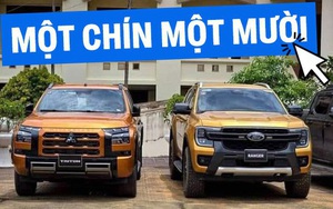 'Cân' Mitsubishi Triton Athlete và Ford Ranger Wildtrak: Triton rẻ hơn 55 triệu nhưng offroad tốt hơn, ngang tài tiện nghi