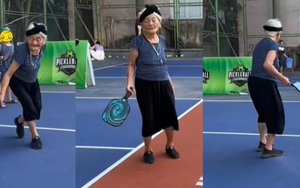 Xuất hiện cụ bà U100 ở Hà Tĩnh lăn xả trên sân chơi pickleball: Hé lộ lịch sinh hoạt "ăn đứt" Gen Z