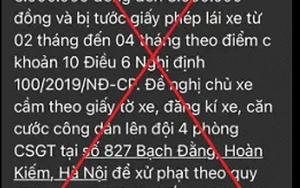 Cảnh báo thủ đoạn giả danh Cảnh sát giao thông xử phạt vi phạm giao thông