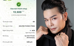 Nam nghệ sĩ Việt chuyển cho vợ 13.500 đồng nhân dịp kỷ niệm 13 năm ngày cưới