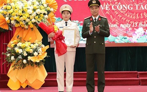 Bổ nhiệm nữ Thượng tá, Trưởng Công an thành phố giữ chức Phó Giám đốc Công an tỉnh