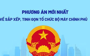 Phương án dự kiến về sắp xếp, tinh gọn tổ chức bộ máy Chính phủ