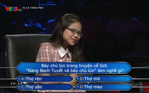 7 chú lùn trong truyện Bạch Tuyết làm nghề gì? Đáp án đơn giản nhưng người chơi phải tốn 2 quyền trợ giúp mới tìm ra