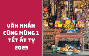 Văn khấn cúng mùng 1 Tết Ất Tỵ 2025