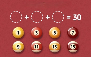 Bài toán tiểu học 'cộng 3 số lẻ để bằng 30', nhiều người chịu thua