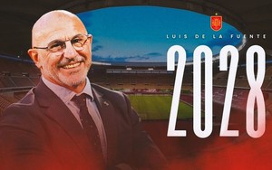 Luis de la Fuente dẫn dắt La Roja đến năm 2028
