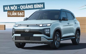 Hyundai Creta điện ra mắt: Mạnh hơn bản xăng, chạy 473km/sạc, mở xe được bằng điện thoại, đồng hồ