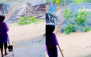 18 giây ám ảnh trong trận sạt lở ở Thanh Hoá: Ngôi nhà bị đất đá nghiền nát, tiếng khóc than xé lòng