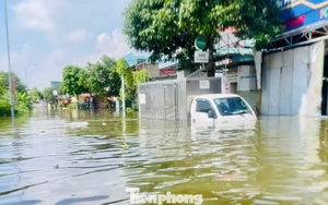 Nhiều khu vực xã Sóc Sơn ngập sâu 1,5 mét