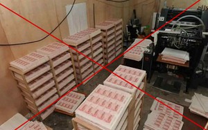 Đột kích 1 xưởng in, tịch thu tại chỗ hơn 1.562 tỷ đồng tiền giả và 6 tấn giấy in tiền