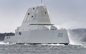 Khu trục hạm Zumwalt 'lột xác' thành phương tiện mang tên lửa siêu thanh