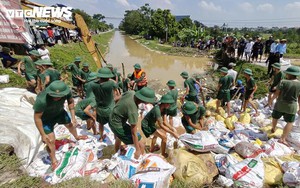 Hơn 12km đê bị sạt lở, tỉnh Bắc Ninh ban bố tình huống khẩn cấp