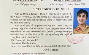 Công an truy tìm một nhân viên ngân hàng