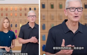 CEO Tim Cook bất ngờ tham gia livestream bán iPhone Air ở Trung Quốc