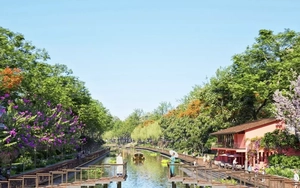 Phối cảnh Công viên sông Tô Lịch lấy cảm hứng từ cây đa, bến nước, sân đình