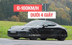 Porsche 718 EV lộ ảnh chạy thử: Đèn giống Taycan, hốc gió giống 911, tăng tốc 0-100km/h dưới 4 giây
