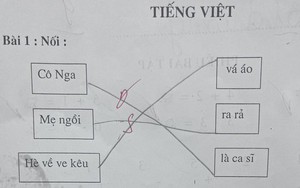 Học sinh tiểu học làm bài tập nối từ khiến netizen suýt nhập viện vì cười: Đúng sai cũng kệ, miễn là nói xấu mẹ thành công