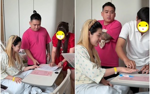 Sản phụ TP.HCM nhận sổ đỏ, lăn tay ngay tại bệnh viện nhờ sinh con gái
