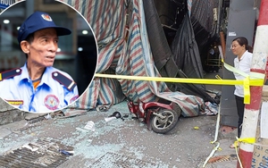 Cận cảnh hiện trường bê tông rơi khiến người đi đường tử vong trên phố Hà Nội: Bảo vệ kể lại giây phút ám ảnh