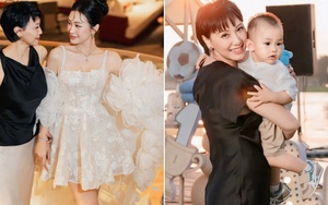 "Chị mẹ" của Doãn Hải My - bà ngoại sành điệu, gợi cảm tuổi U50, thể hiện 1 điều cực tinh tế khi chụp hình cùng con gái