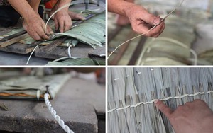 Những "lão làng" may áo chống nắng từ lá cây, góp phần cải thiện thu nhập