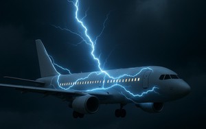 Sét đánh trúng máy bay có nguy hiểm?