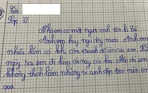 Bài văn tả anh trai của học sinh lớp 3 khiến cả nhà nóng mặt, đến đoạn kết thì đồng loạt ngã ngửa