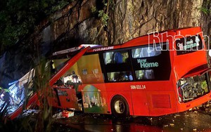 Hiện trường vụ sạt lở núi đè lên xe khách Phương Trang khiến 6 người chết, 16 người bị thương