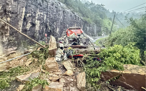 Cận cảnh hiện trường vụ sạt lở đèo Khánh Lê khiến 6 người thiệt mạng