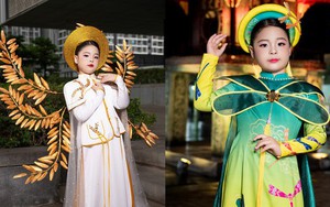 Mẫu nhí Nguyễn Lưu Hoài An tỏa sáng tại Lễ hội Áo dài Hà Nội 2025