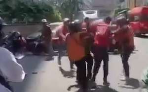 Công an lập hồ sơ 8 shipper áo cam hỗn chiến ở TP HCM