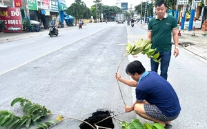 Xuất hiện ‘hố tử thần’ trên đường ở TPHCM