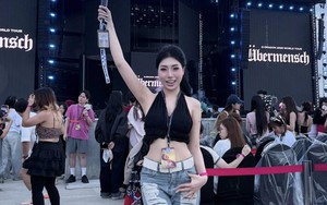 Em gái Văn Toàn khoe visual trắng phát sáng khi đi đu concert G-DRAGON